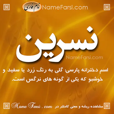 معنی اسم نسرین